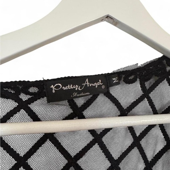 Pretty Angel Black Lace Silk blend button up cardigan . - Picture 3 of 7